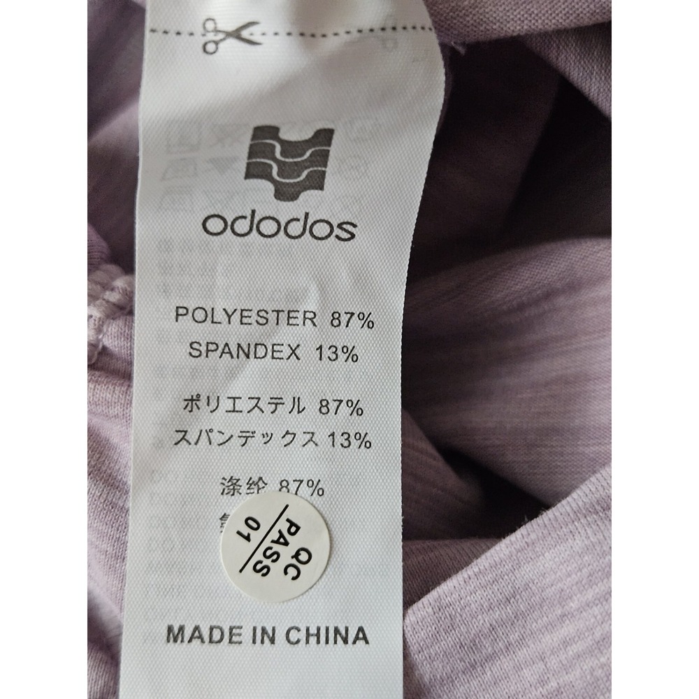 ODODOS XS High Waist Crossover Capri‎ Leggings Mauve Heather Stretch Athletic - Picture 3 of 10